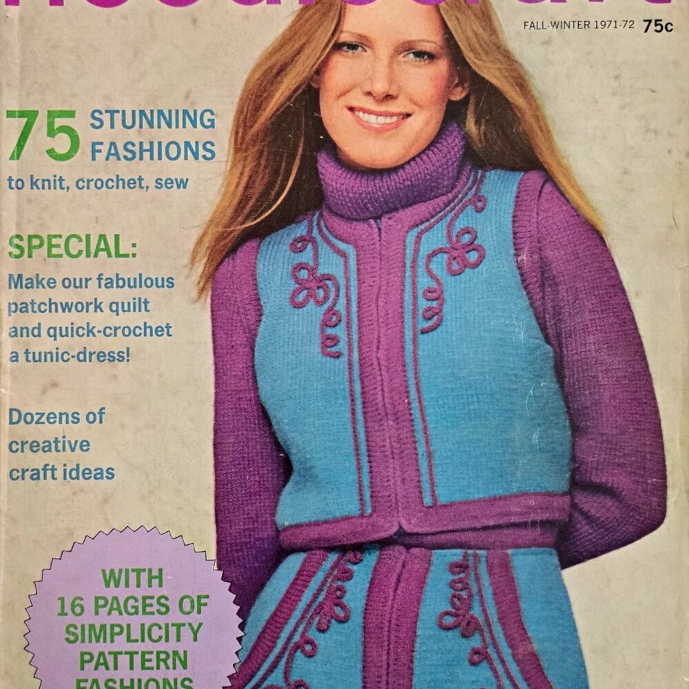 Good Housekeeping Needlecraft Magazine 1971 Fall Winter 75 Stone Fashions